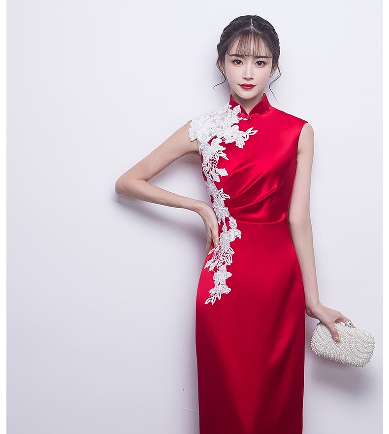 時(shí)尚典雅中式禮服，匠心啟航閱讀優(yōu)雅晚禮服