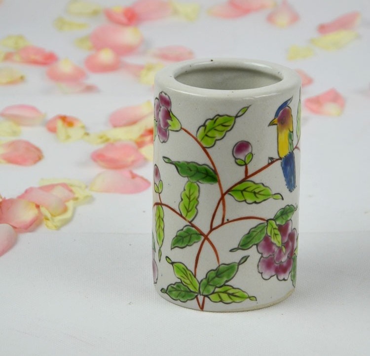 青花瓷新中式復古創(chuàng)意陶瓷筆筒