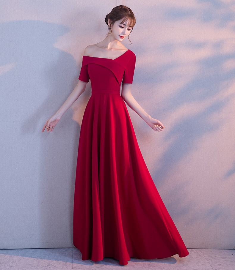性感露肩中式禮服，甜美氣質(zhì)晚禮服