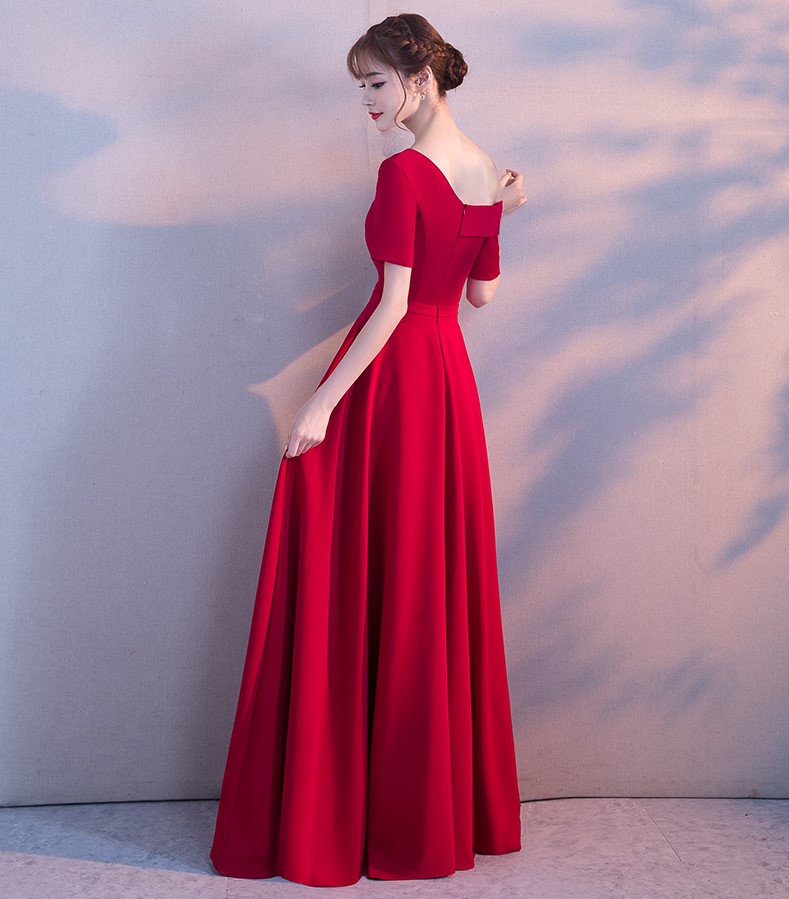 性感露肩中式禮服，甜美氣質(zhì)晚禮服