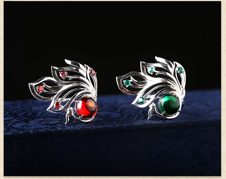 匠心啟航閱讀鋯石夸張銀戒指