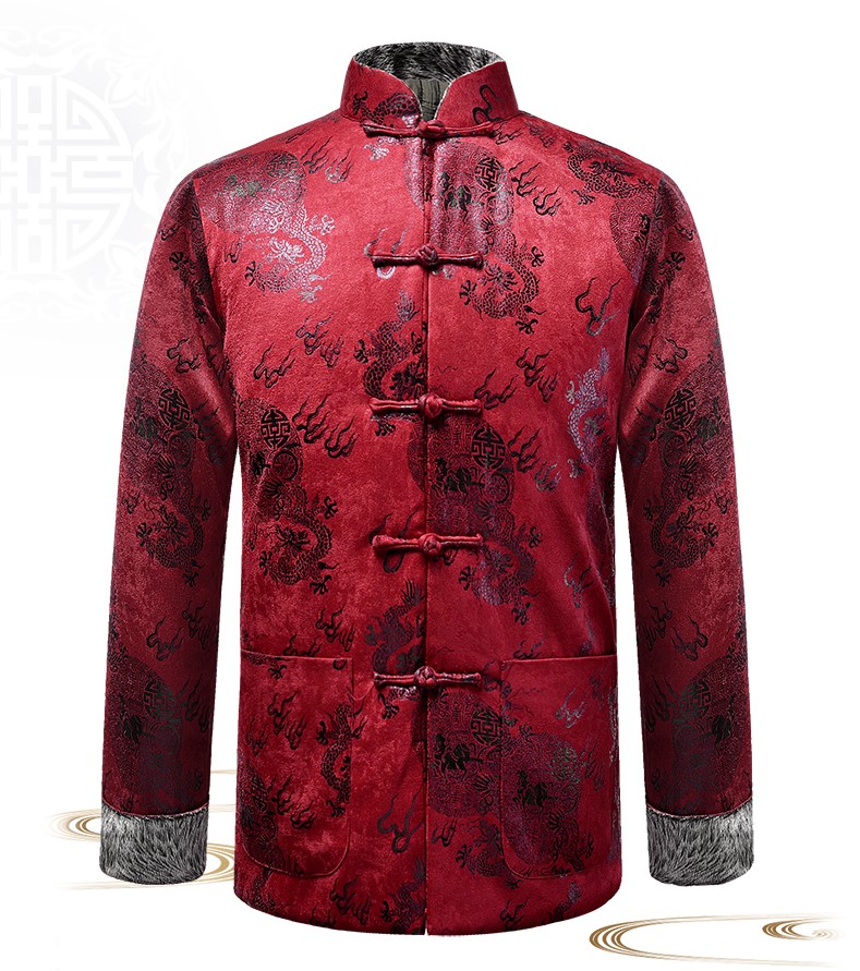 喜慶唐裝禮服外套，復(fù)古風(fēng)男士唐裝