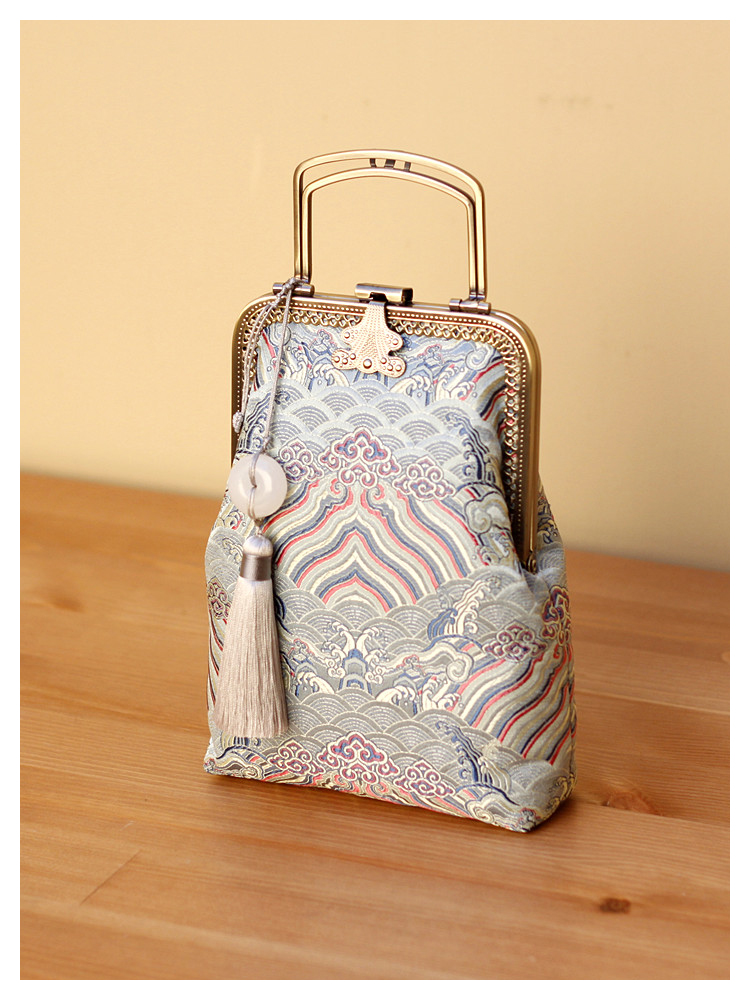 匠心啟航閱讀復(fù)古小手拎包小巧可愛手工包