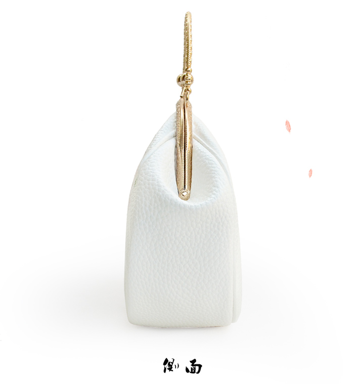 唯美清新桃花手提包，花朵古風(fēng)手工包