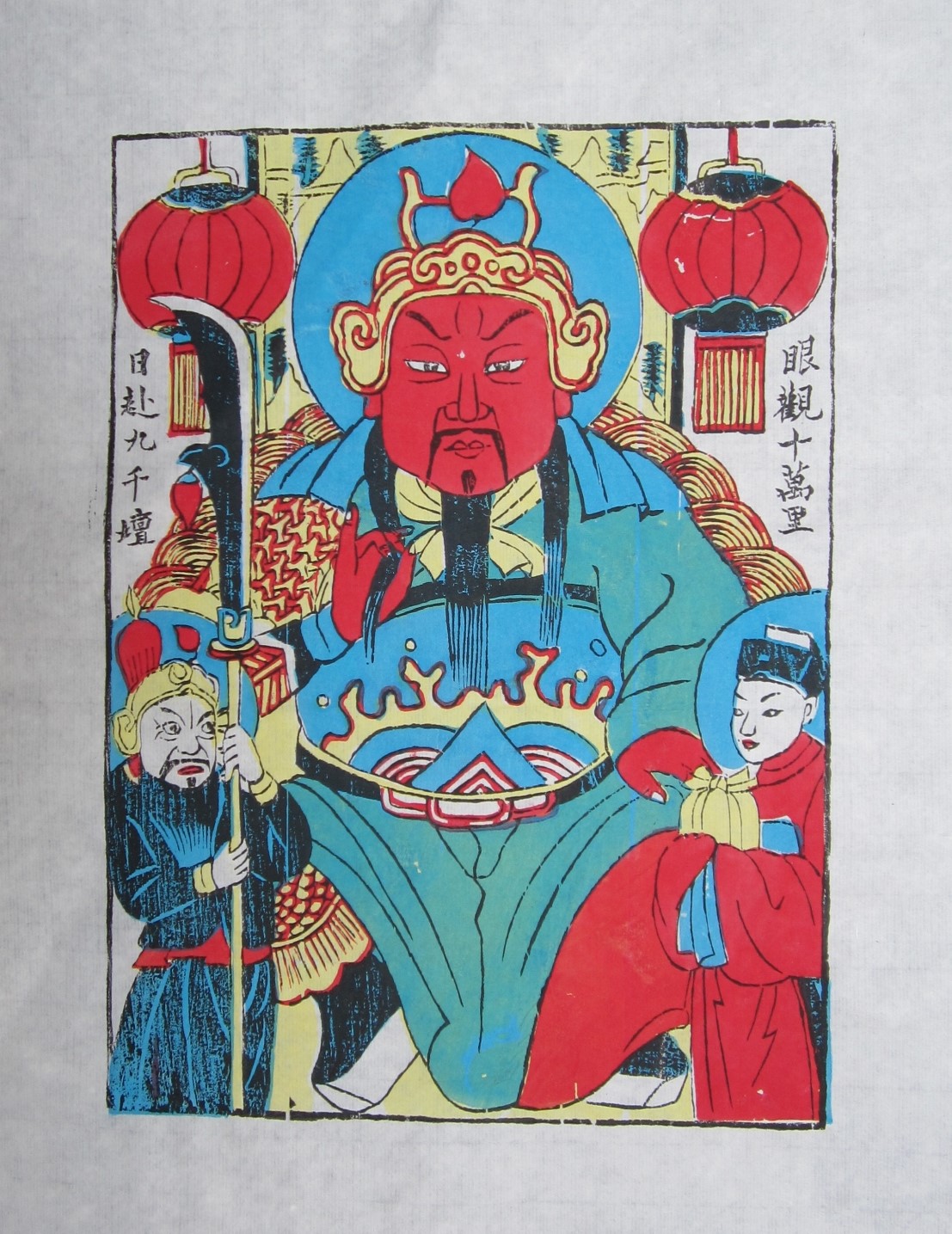 15款生動門神人物年畫，唯美中國吉祥人物年畫