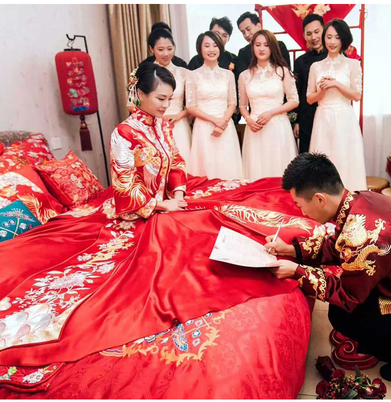 最美匠心啟航閱讀中式禮服新娘,中式婚禮圖片