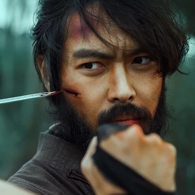 霸氣男生打架帶兵器頭像，唯美古風(fēng)真人頭像