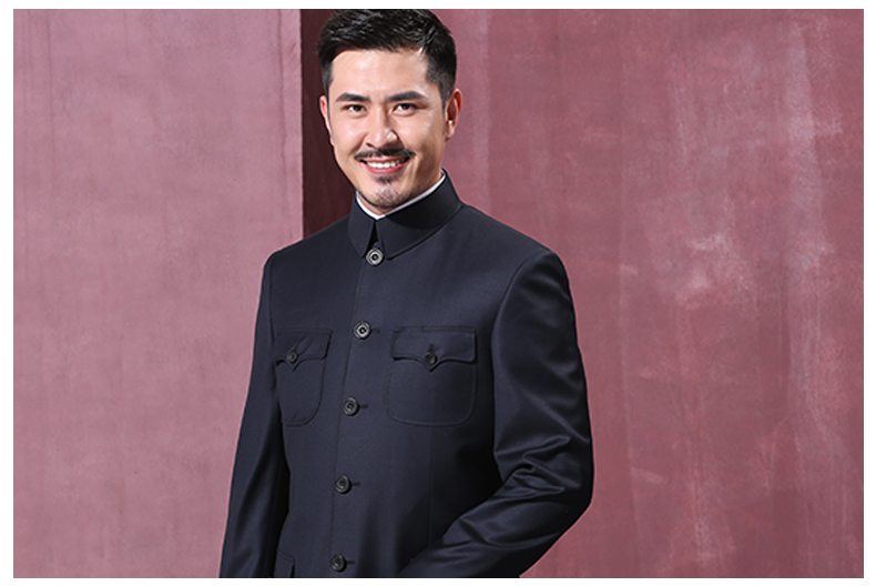 匠心啟航閱讀修身國服領(lǐng)導(dǎo)毛式中山裝