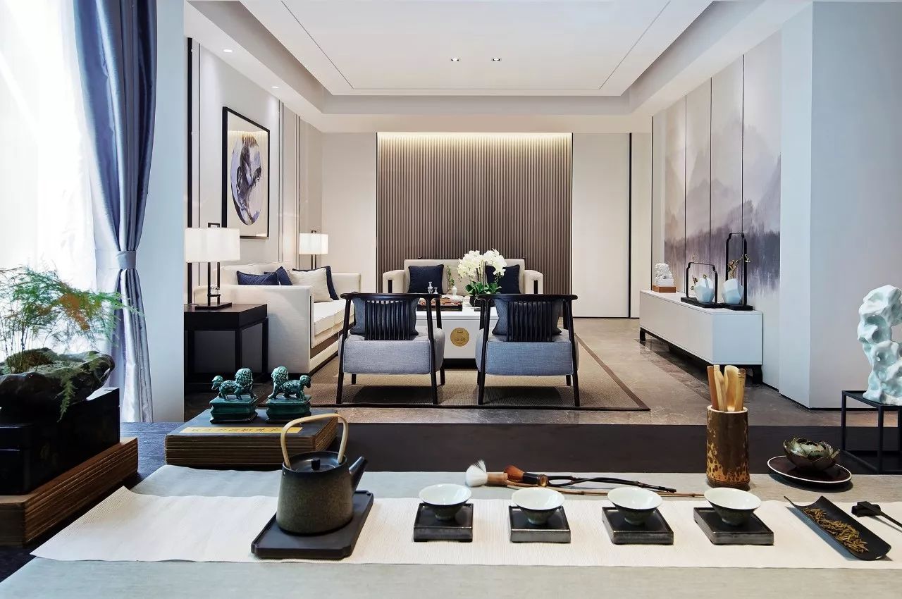 雙拼別墅樣板房：禪意留白的東方中式之美！