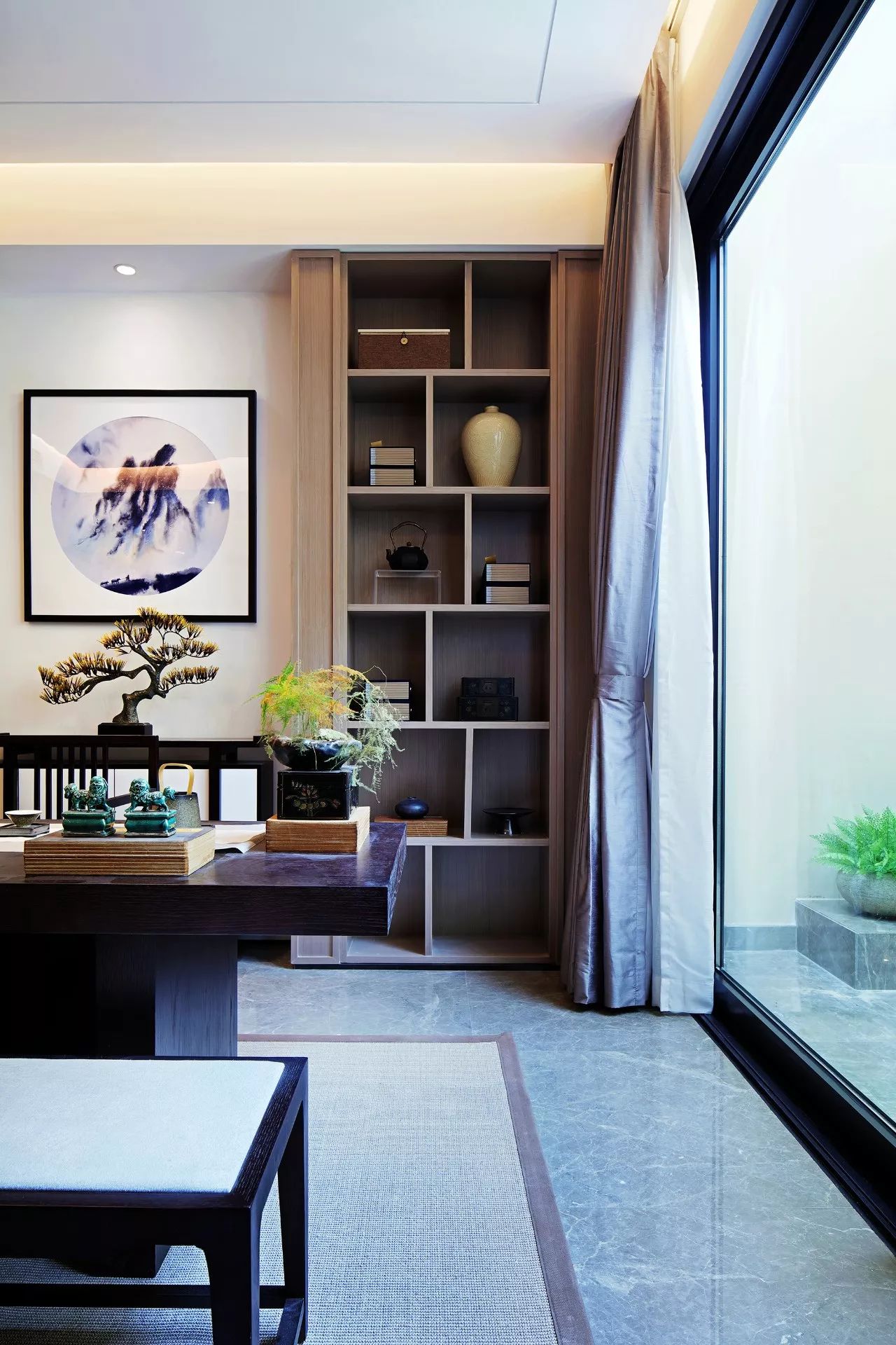 雙拼別墅樣板房：禪意留白的東方中式之美！