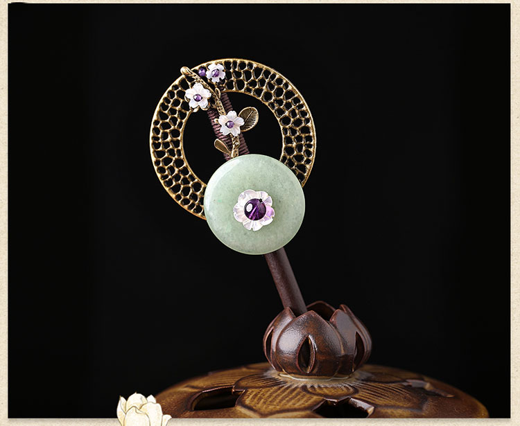 古風(fēng)發(fā)簪木簪子，匠心啟航閱讀復(fù)古盤(pán)發(fā)頭飾