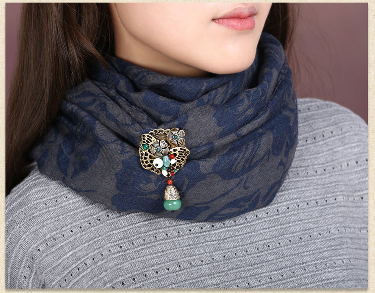 古銅金屬鏤空復古胸針飾品