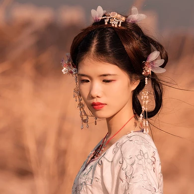 文藝小清新女生頭像，唯美古風(fēng)真人頭像