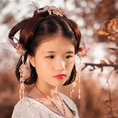 文藝小清新女生頭像，唯美古風(fēng)真人頭像