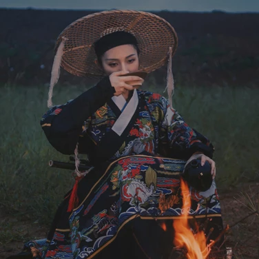 霸氣帶斗笠女生頭像，唯美古風(fēng)真人頭像