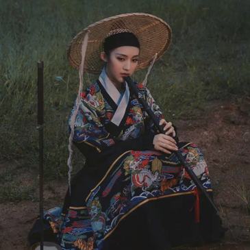 霸氣帶斗笠女生頭像，唯美古風(fēng)真人頭像