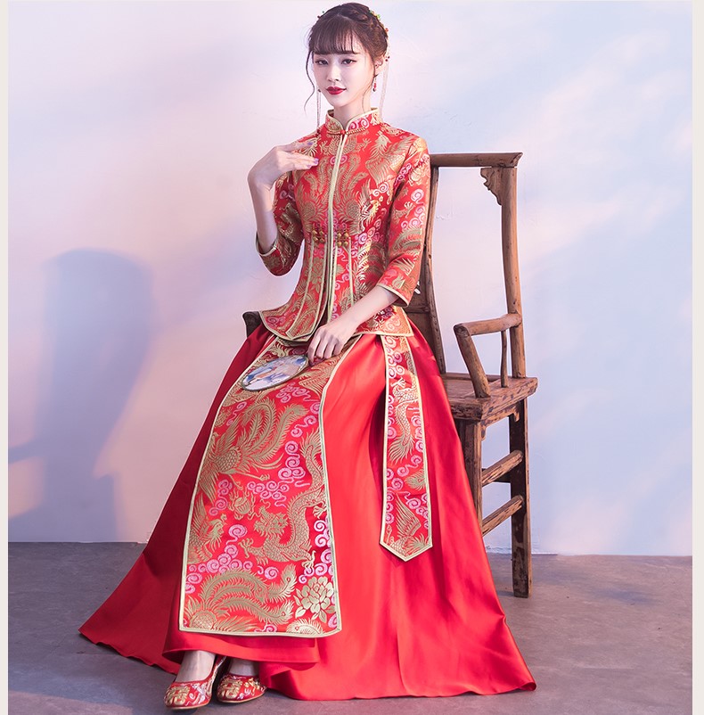 古典工藝之美：古韻中式禮服氣質新娘禮服