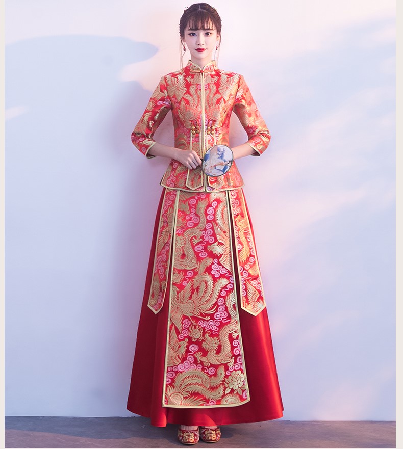 古典工藝之美：古韻中式禮服氣質新娘禮服