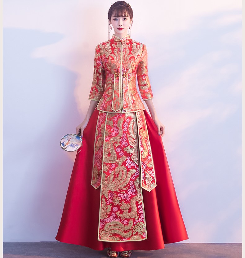 古典工藝之美：古韻中式禮服氣質新娘禮服