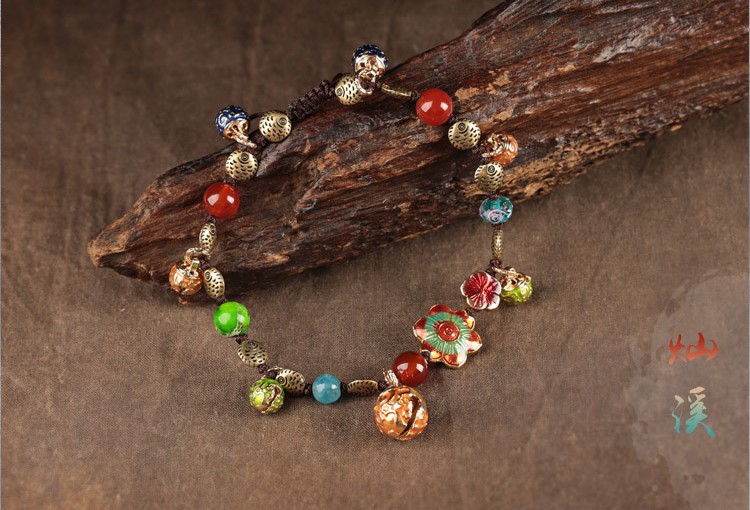 多彩鈴鐺腳鏈:古雅燦溪魚兒個(gè)性腳鏈