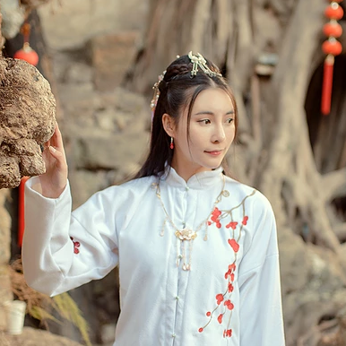漢服清新女生頭像，唯美古風(fēng)真人頭像