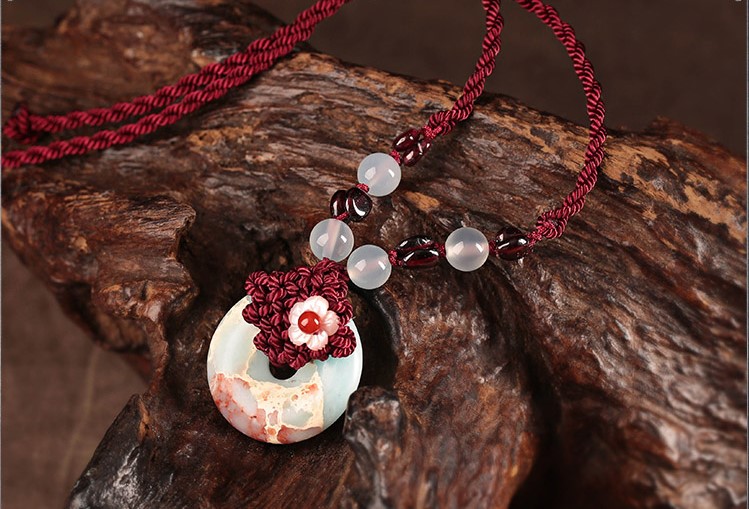 平安扣吊墜鎖骨鏈項鏈首飾