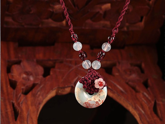 平安扣吊墜鎖骨鏈項鏈首飾