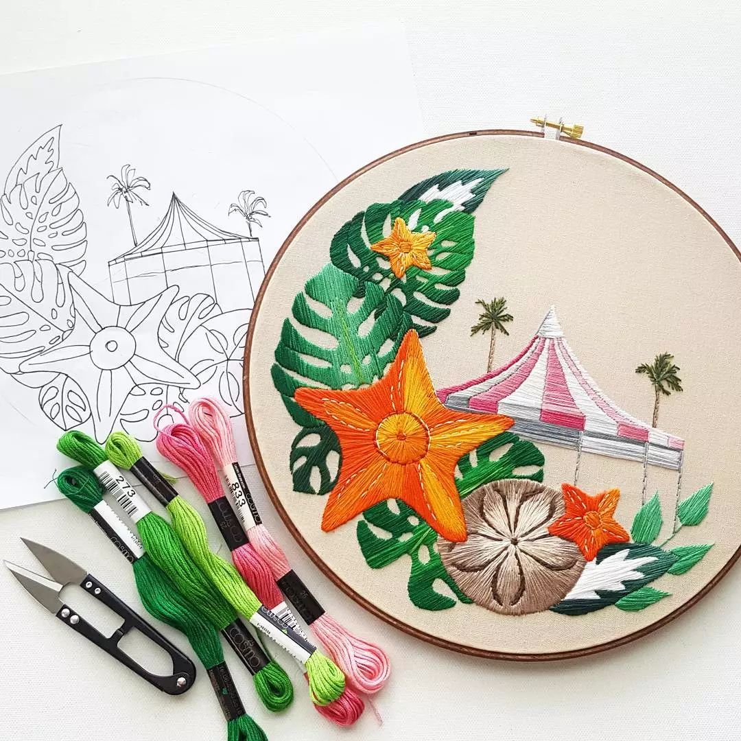 唯美手工刺繡藝術(shù):用針線填滿你的生活吧!