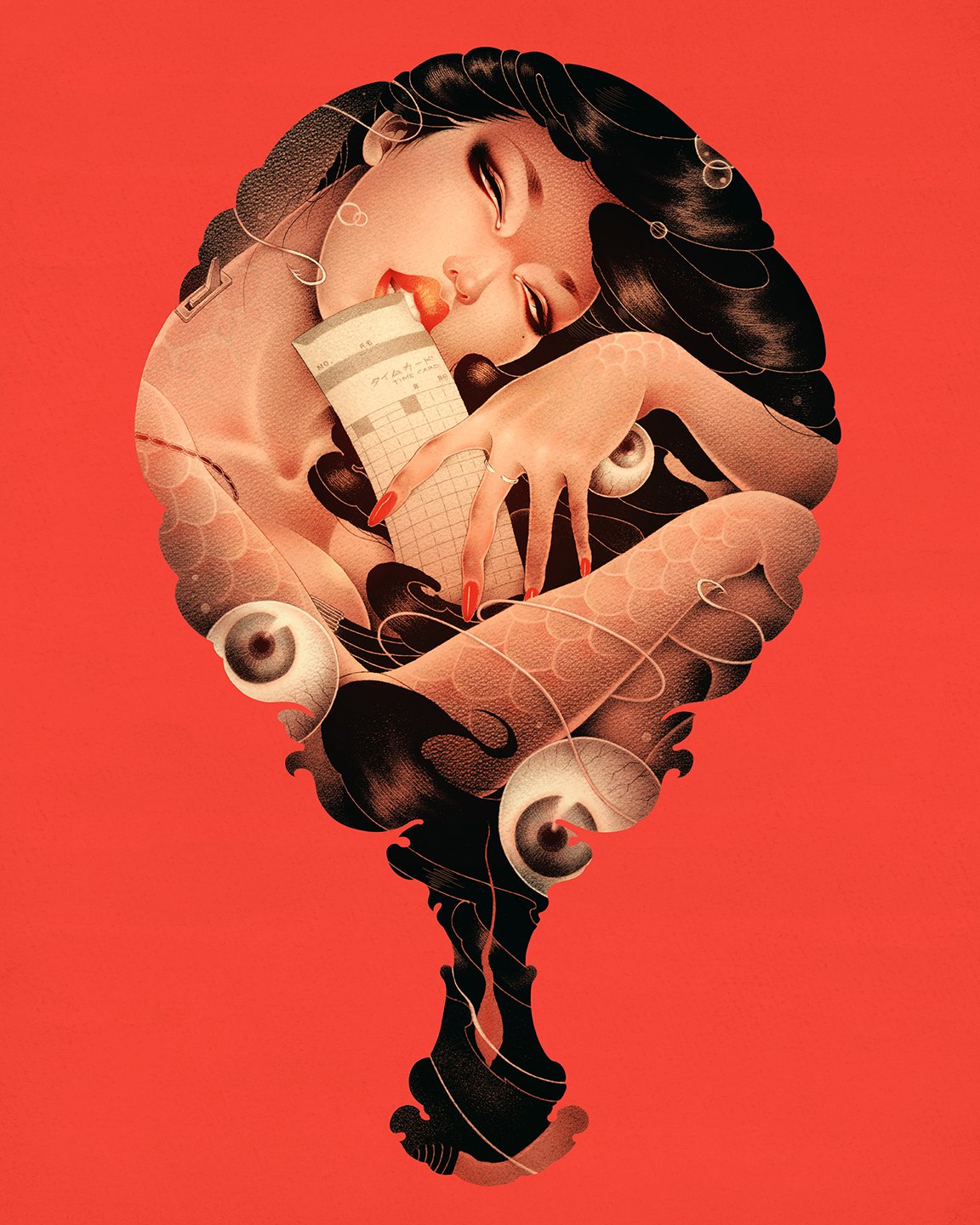 洋溢著肉欲的插畫：日本畫家筆下的東方美感！