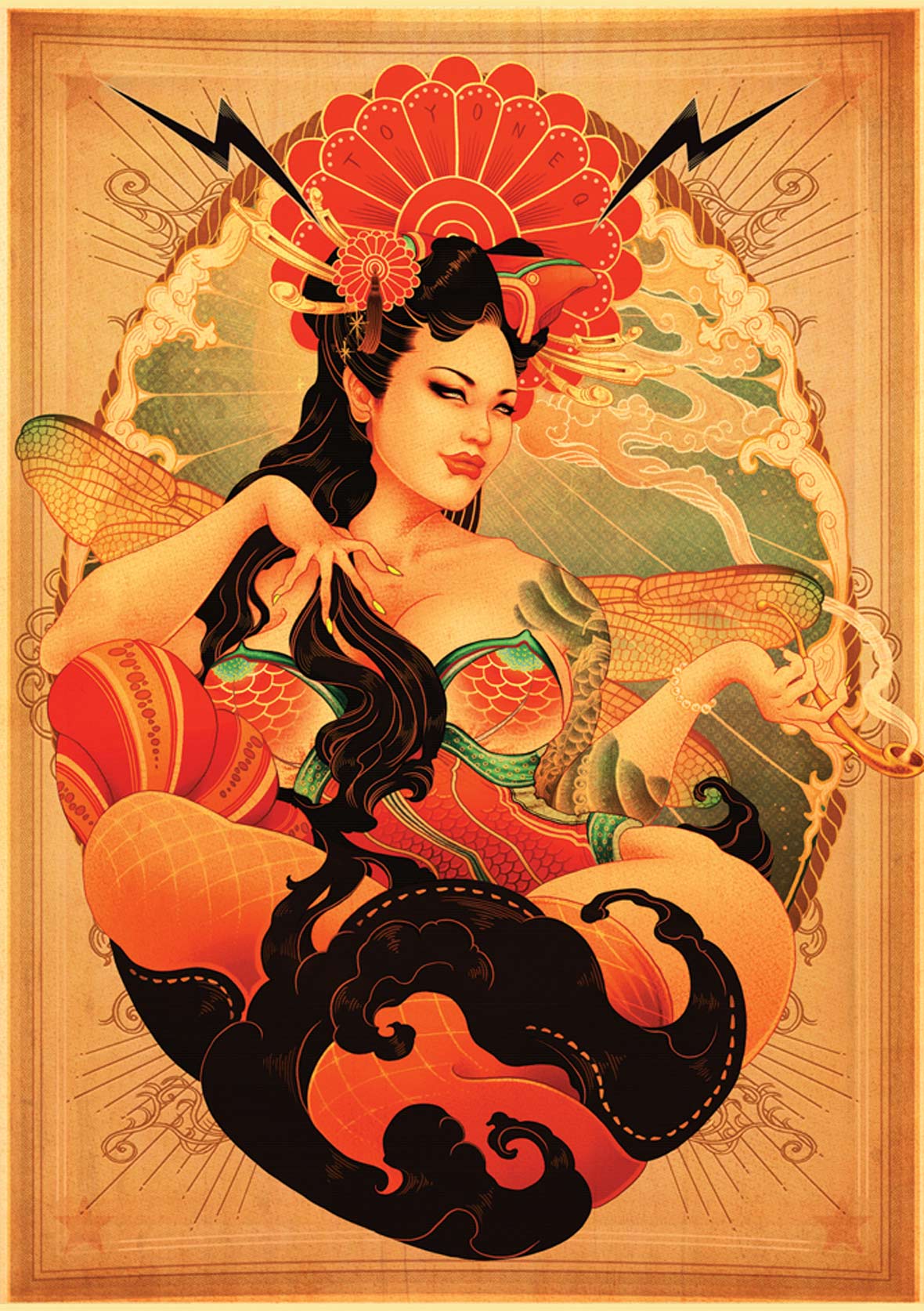 洋溢著肉欲的插畫：日本畫家筆下的東方美感！