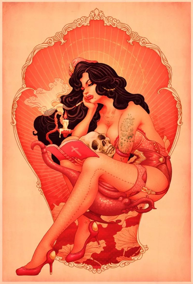 洋溢著肉欲的插畫：日本畫家筆下的東方美感！