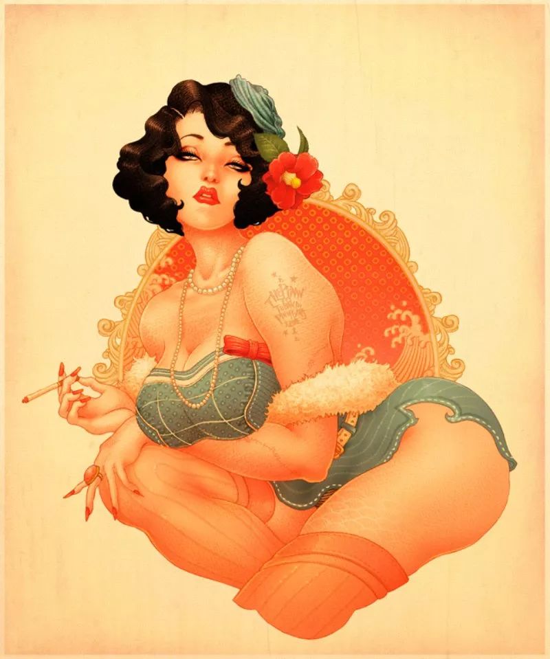 洋溢著肉欲的插畫：日本畫家筆下的東方美感！