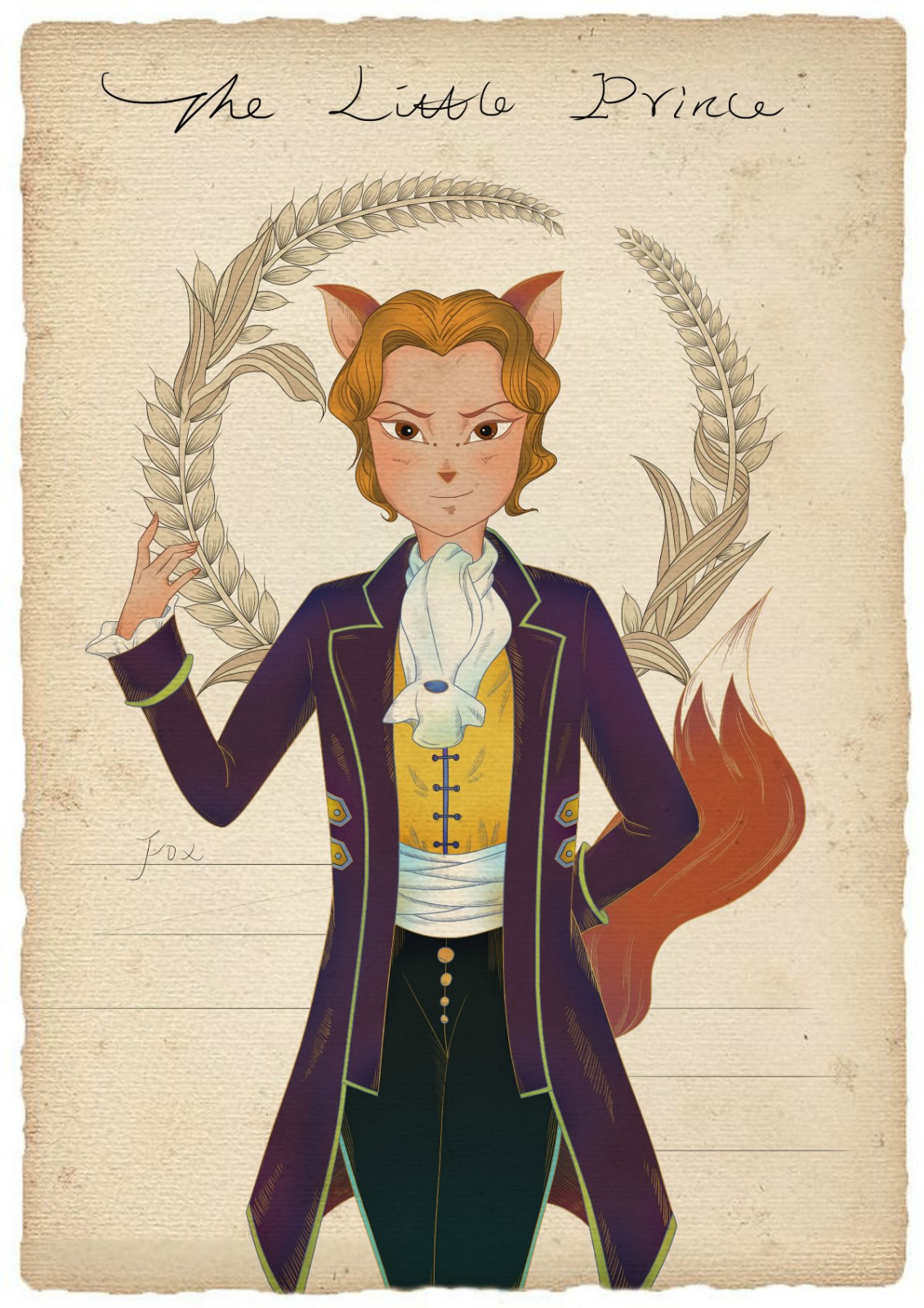 復(fù)古童話故事手繪插畫(huà)