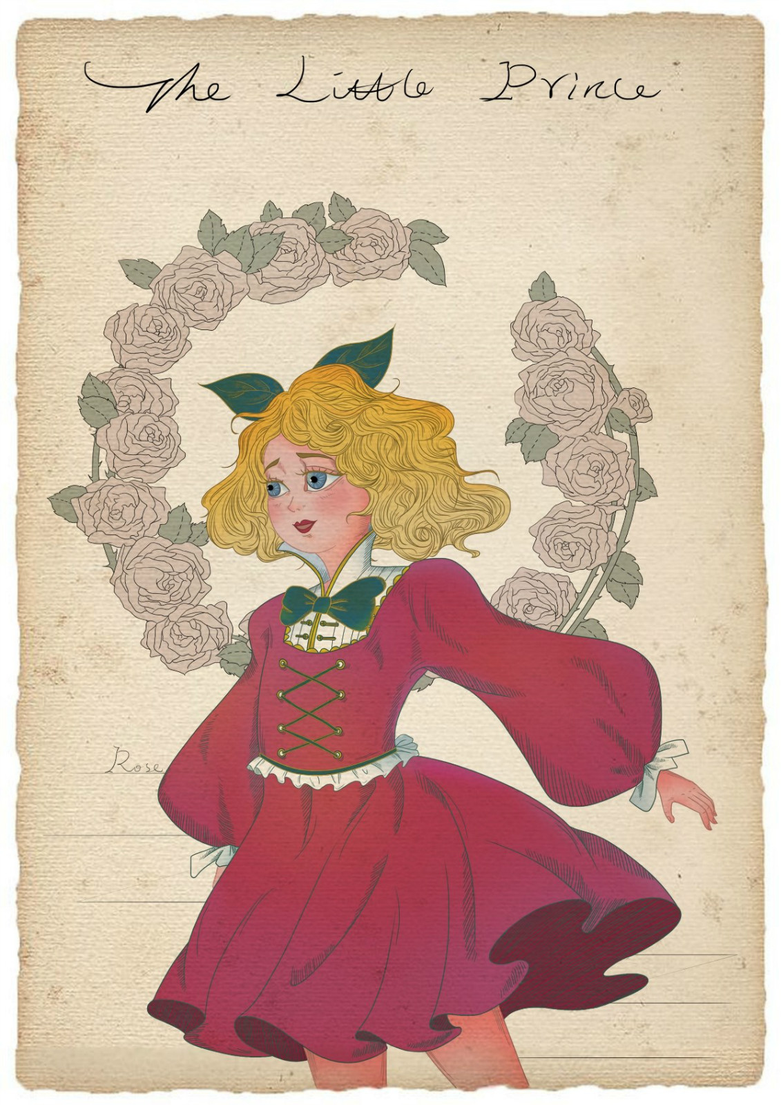 復(fù)古童話故事手繪插畫(huà)