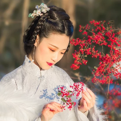 優(yōu)雅冰雪美人古風頭像，唯美古風真頭像