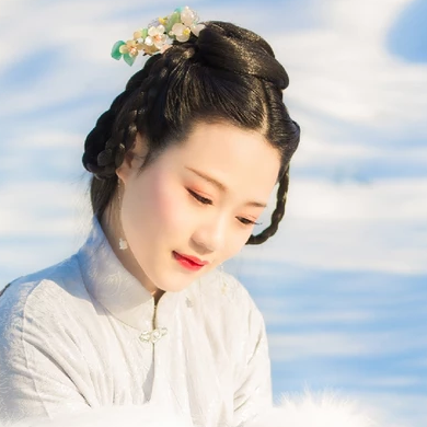 優(yōu)雅冰雪美人古風頭像，唯美古風真頭像