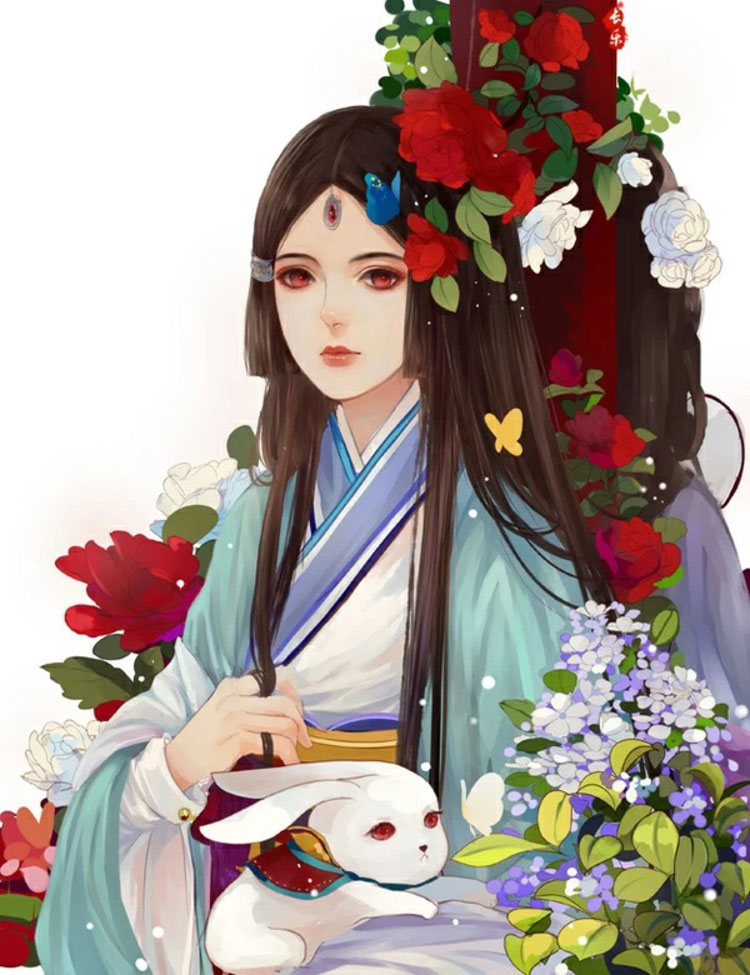 匠心啟航閱讀美女手繪插畫圖片，五款唯美古風(fēng)人物