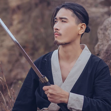 霸氣帶斗笠男生頭像，唯美古風(fēng)真人頭像