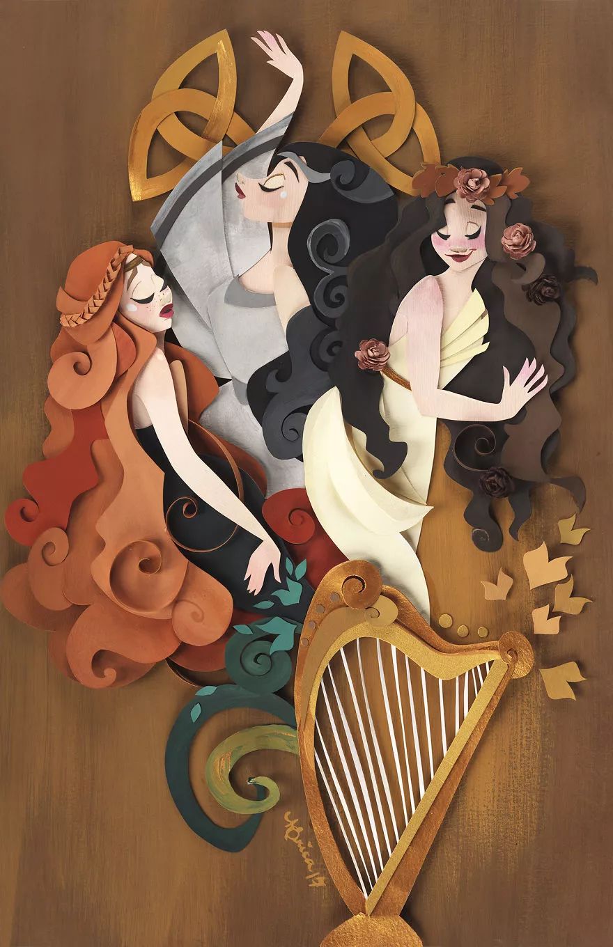 當(dāng)插畫遇上剪紙，她把紙藝玩出了別樣的美!