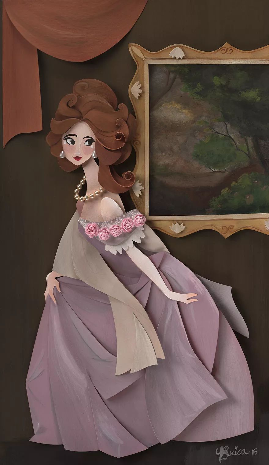 當(dāng)插畫遇上剪紙，她把紙藝玩出了別樣的美!