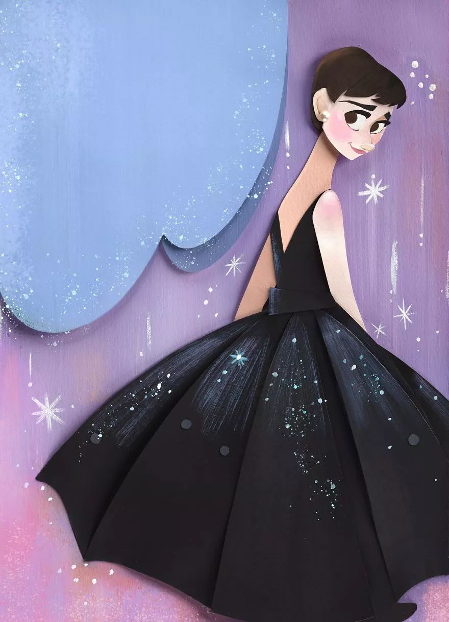 當(dāng)插畫遇上剪紙，她把紙藝玩出了別樣的美!