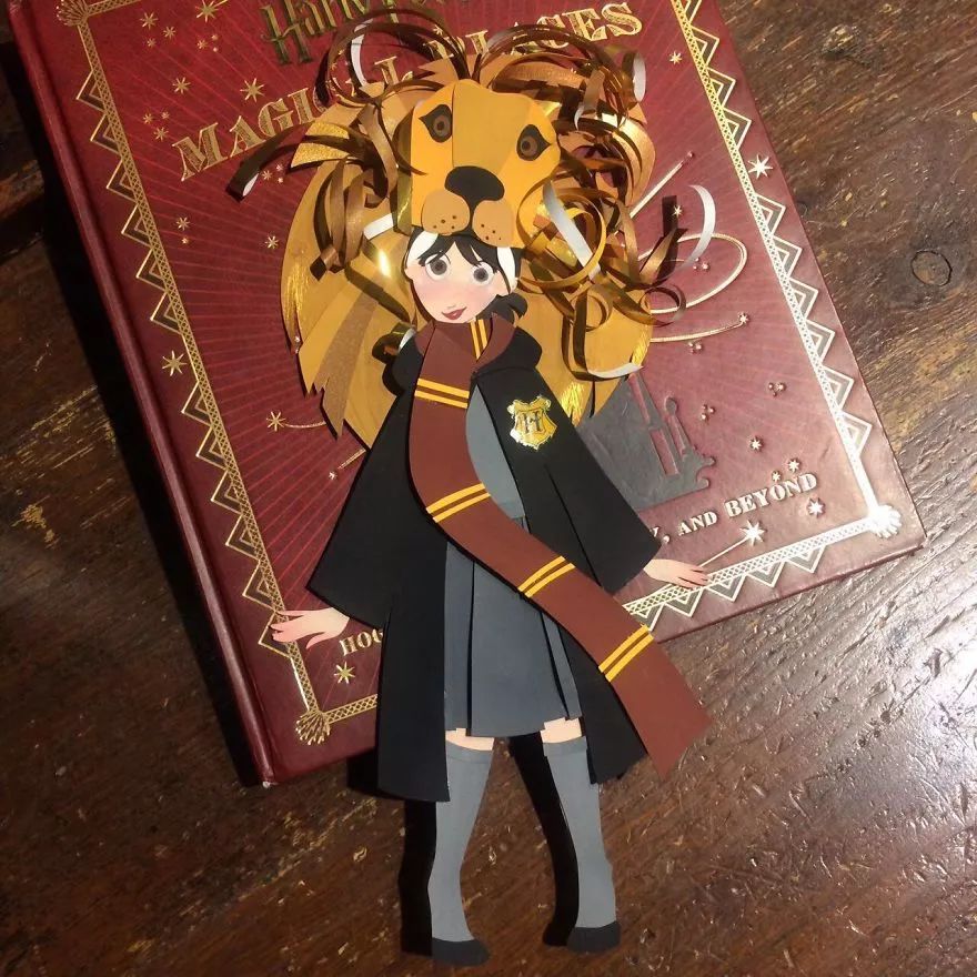 當(dāng)插畫遇上剪紙，她把紙藝玩出了別樣的美!