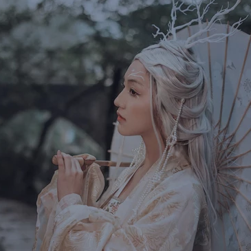 森林精靈文藝女生頭像，唯美古風(fēng)真人頭像