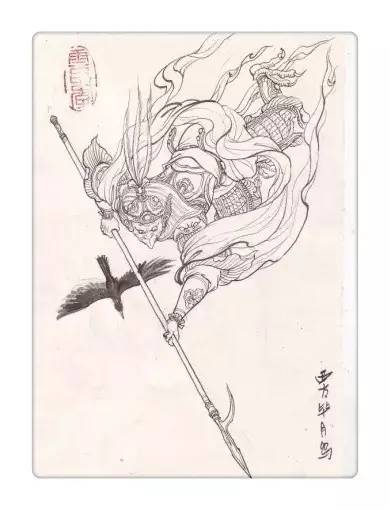 致敬經(jīng)典《西游記》，傳統(tǒng)文化手繪插畫(huà)