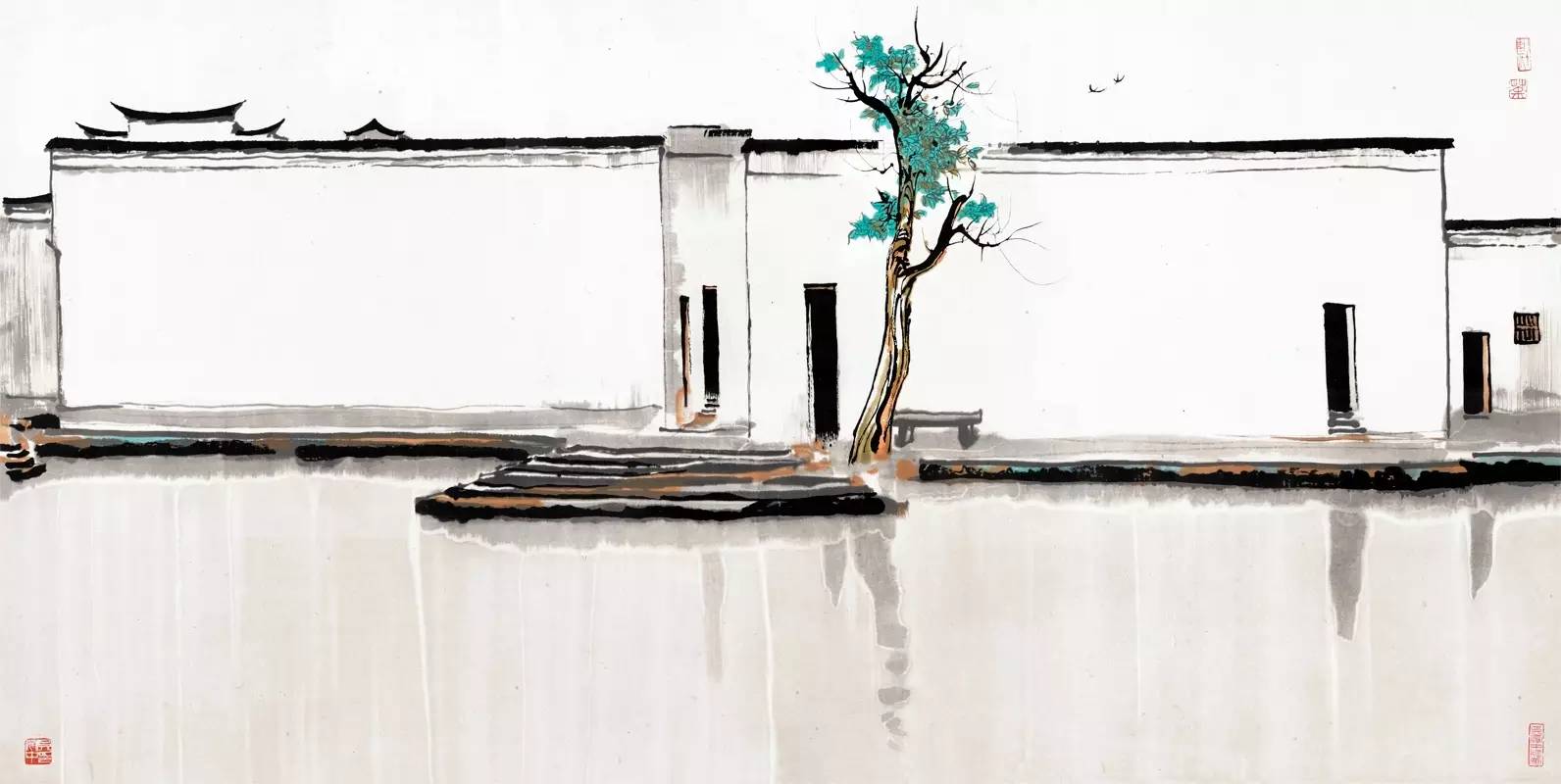 吳冠中的水墨國(guó)畫(huà)集合，中國(guó)藝術(shù)最顯眼的景觀(guān)