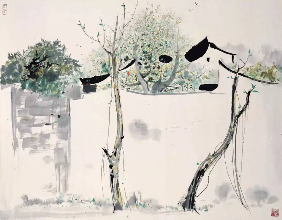 吳冠中的水墨國(guó)畫集合，中國(guó)藝術(shù)最顯眼的景觀