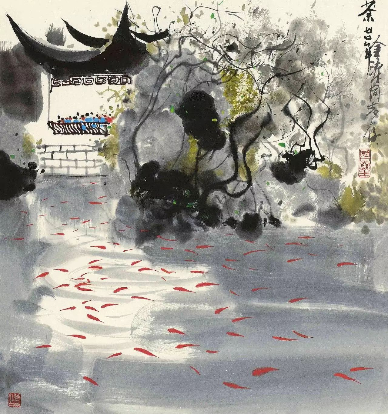 吳冠中的水墨國(guó)畫集合，中國(guó)藝術(shù)最顯眼的景觀