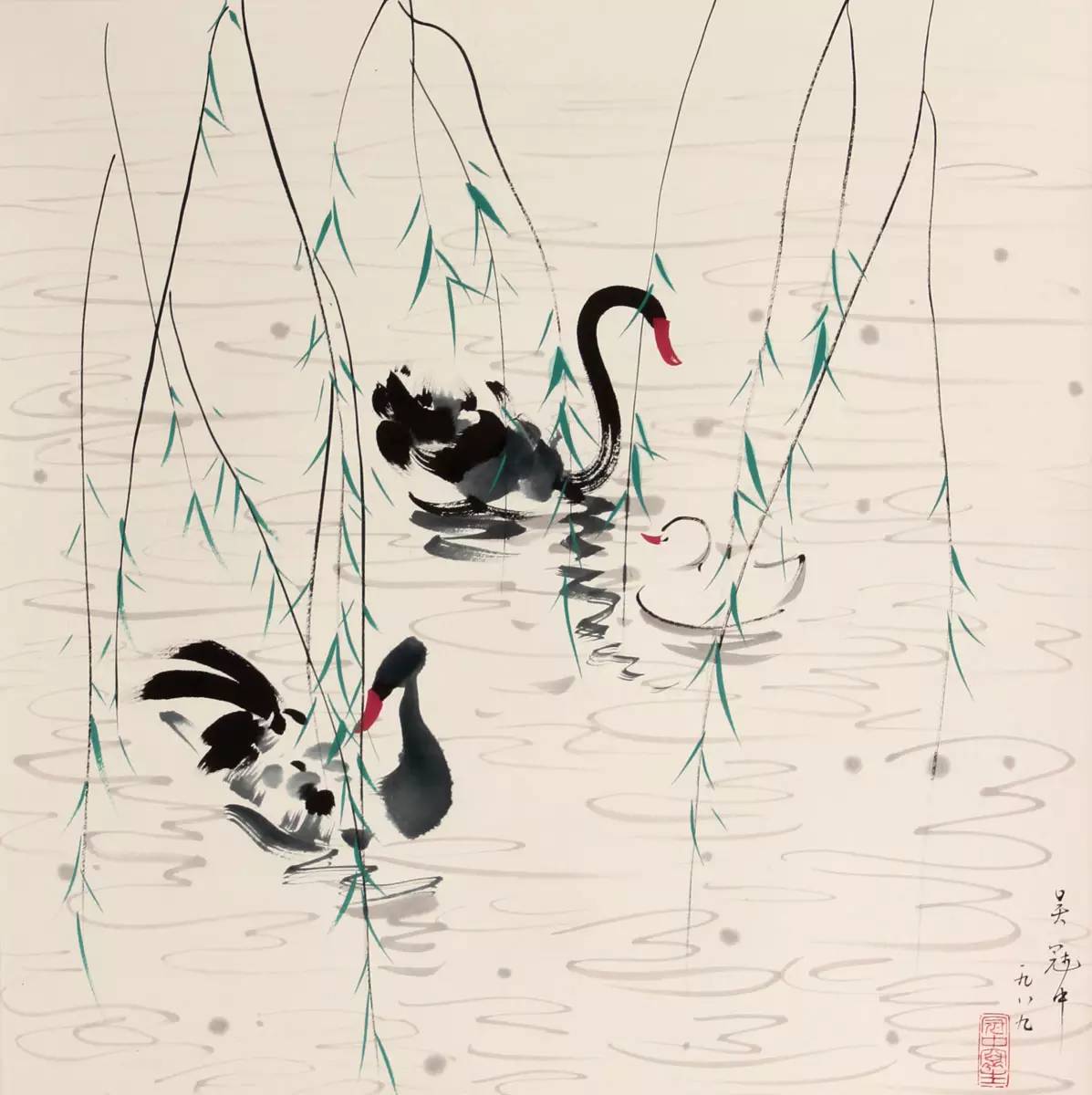 吳冠中的水墨國(guó)畫(huà)集合，中國(guó)藝術(shù)最顯眼的景觀