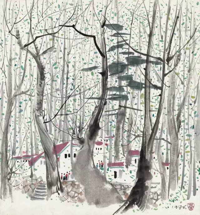 吳冠中的水墨國畫集合，中國藝術(shù)最顯眼的景觀