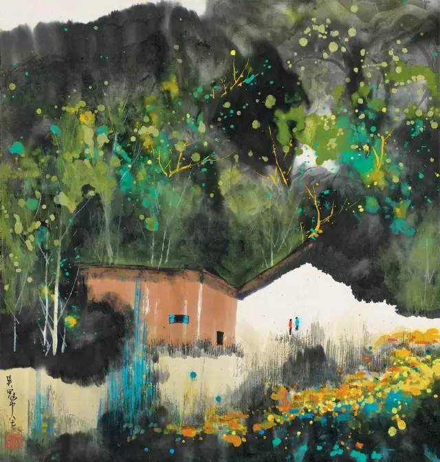 吳冠中的水墨國畫集合，中國藝術(shù)最顯眼的景觀